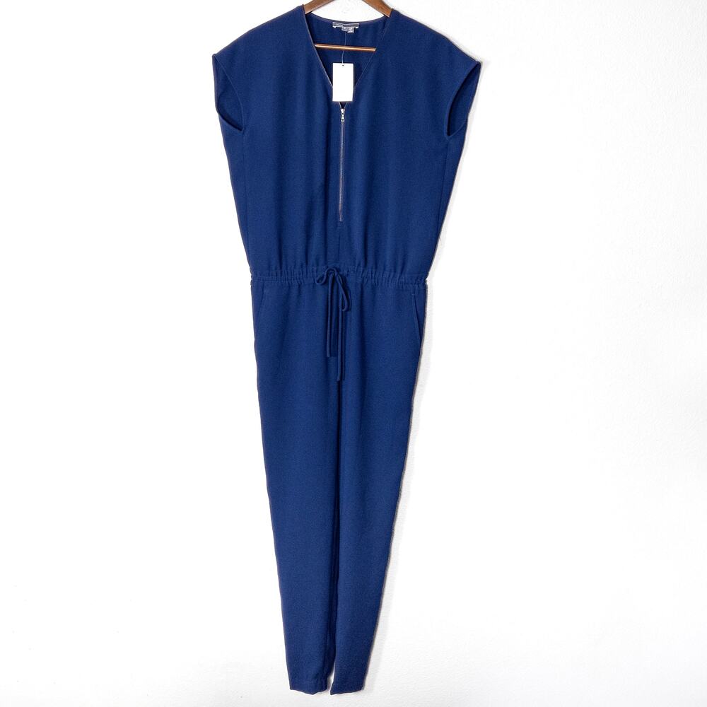 Vince Blue Jumpsuit Size 2 Modernist Editorial Power Minimal